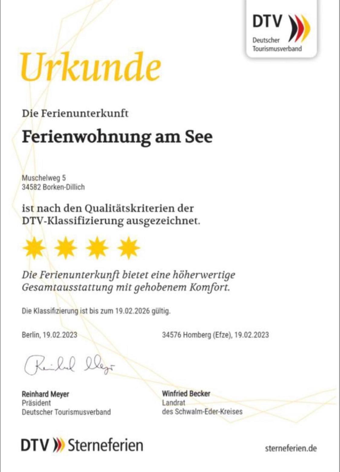 Ferienwohnung Am See Dillich - Eigener Garten - Ruhige Lage - Natur Vor Der Haustuer Borken  Exteriör bild